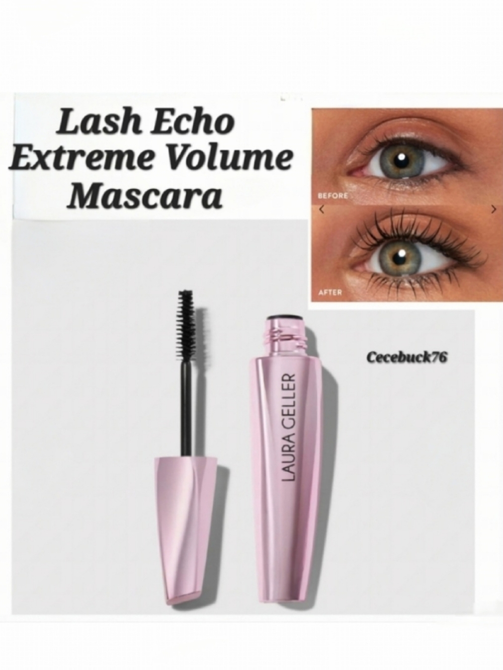 🌺Laura Geller Lash Echo Extreme Volumizing Mascara Black